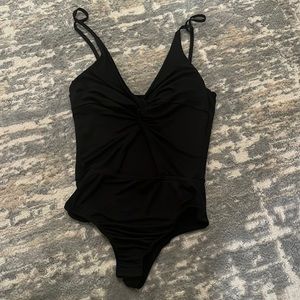 Black cut out center bodysuit size small